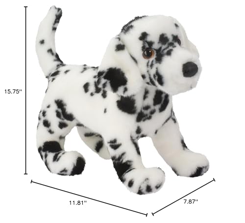 Douglas Winston Dalmatian Plush — 16-Inch Lifelike Dalmatian Stuffed Animal