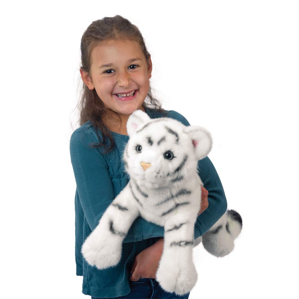 Douglas Zahara White Tiger Cub Plush – 20-Inch Deluxe White Tiger Stuffed Animal