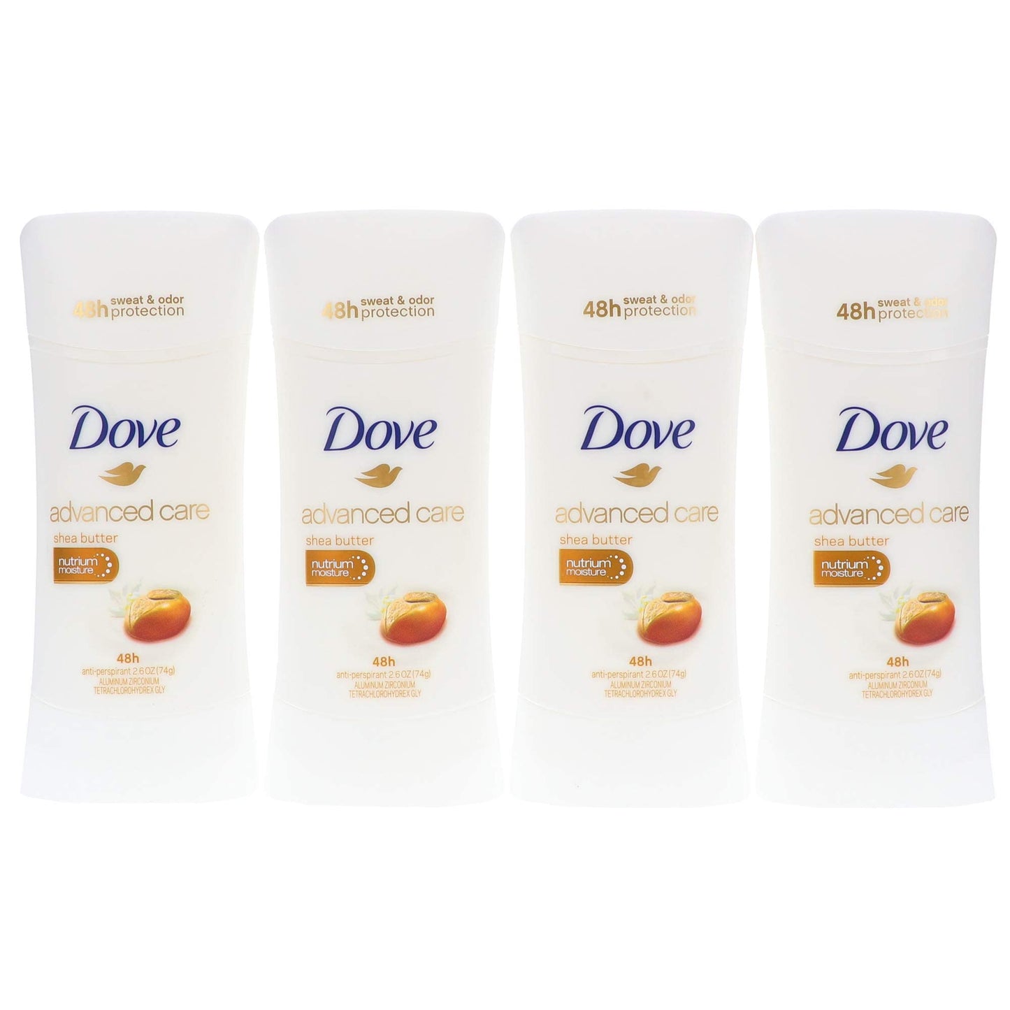 Dove Men+Care Advanced Care Shea Butter Antiperspirant – 2.6 oz Pack of 4