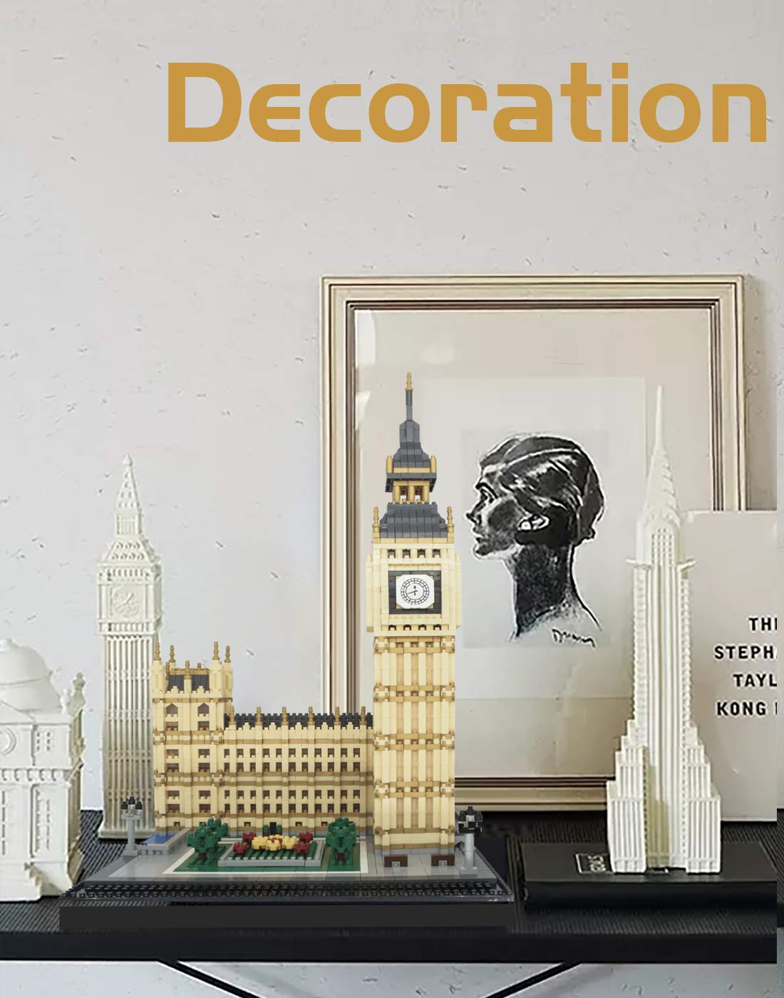 dOvOb Real Big Ben Micro Building Blocks Set (3600PCS) – World-Famous Landmark Model Toys for Kids & Adults