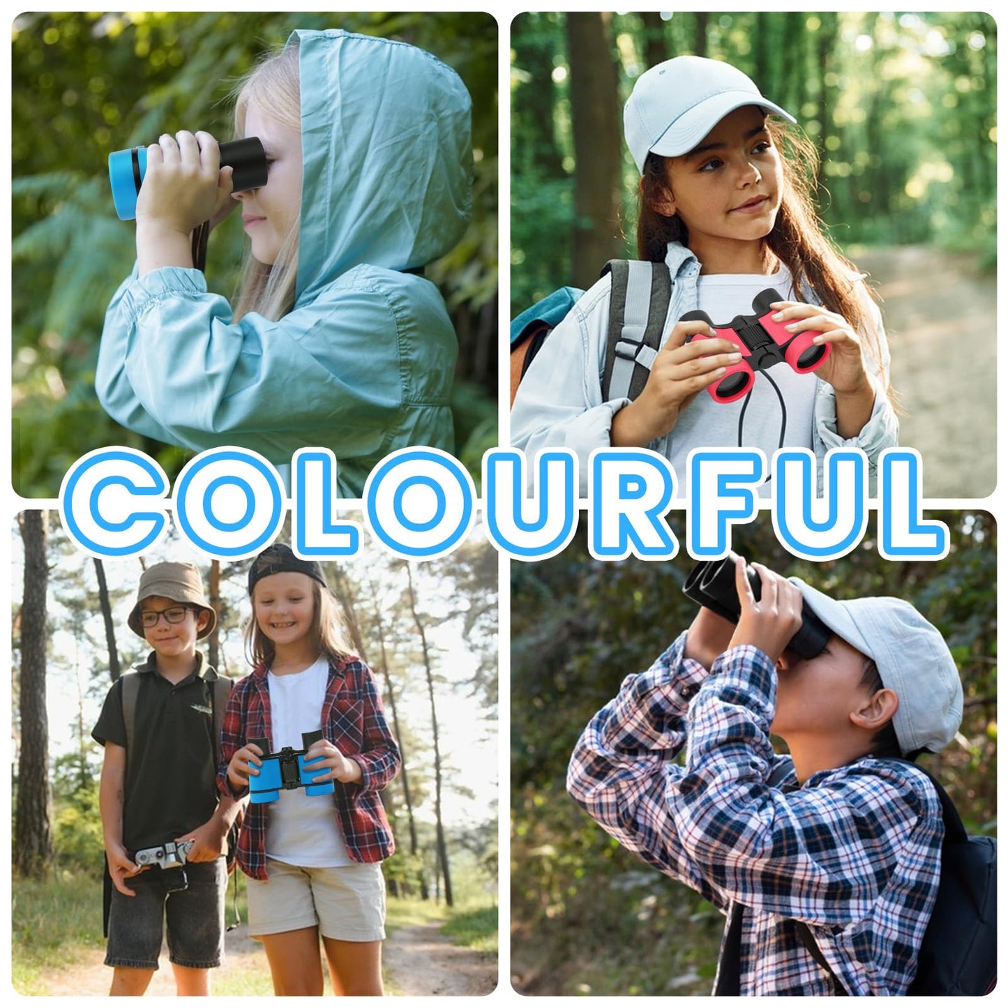 DR. ANISON Kids Binoculars – Lightweight 4x30 Toy Binoculars for Ages 3–12 | Outdoor Learning & Play