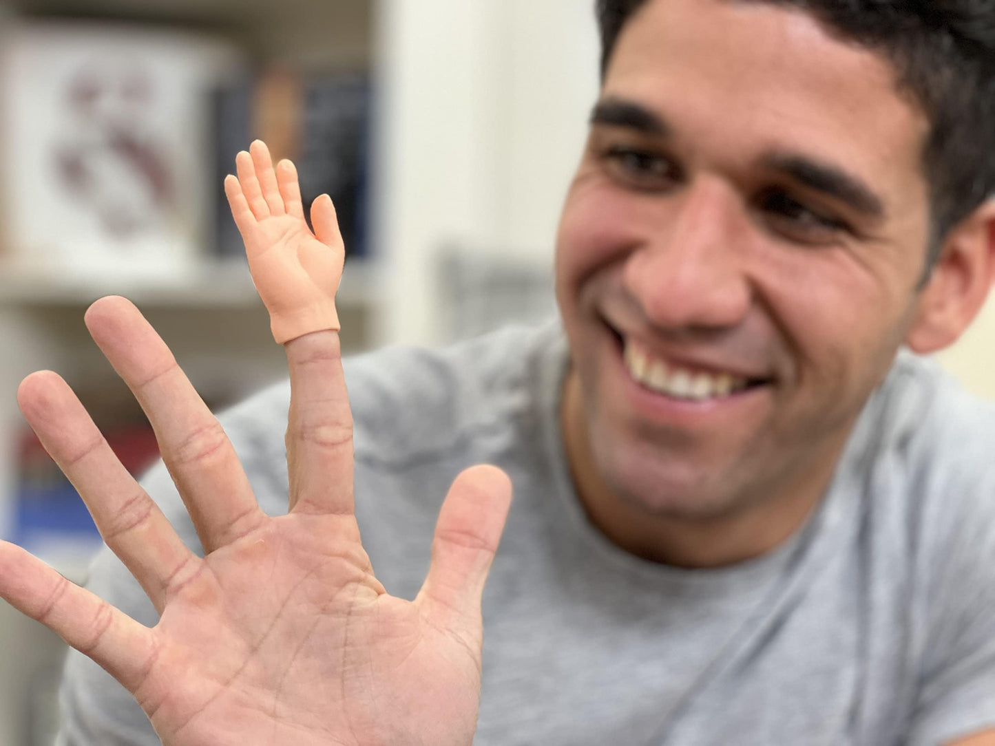 DR DINGUS Finger Hands – Premium Rubber Finger Puppets (4 Hands & Feet)