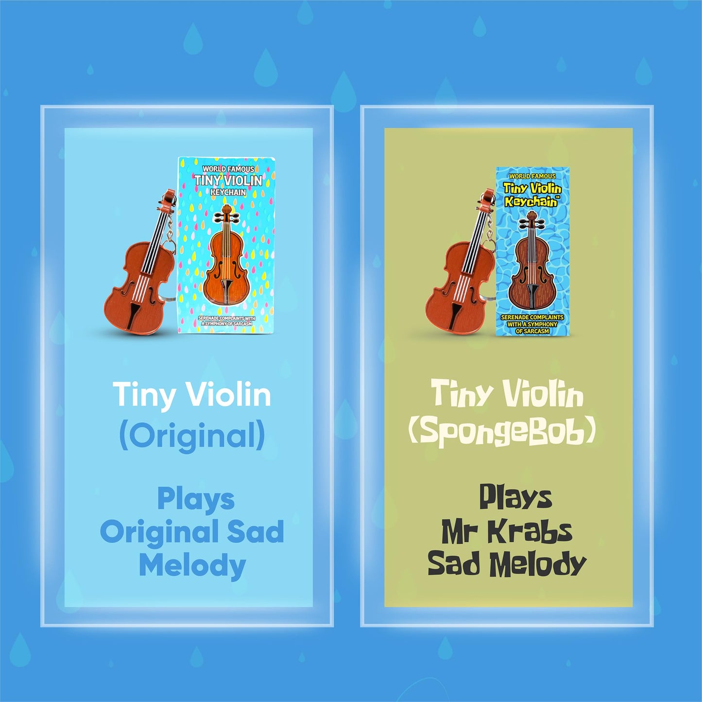 DR DINGUS World's Smallest Violin – Pocket-Sized Sad Song Keychain