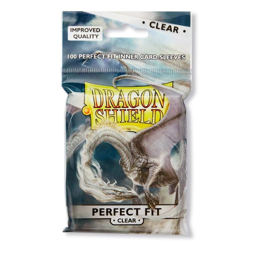 Dragon Shield Inner Sleeve Clear – Standard Size, 2-Pack (100 Sleeves Each)