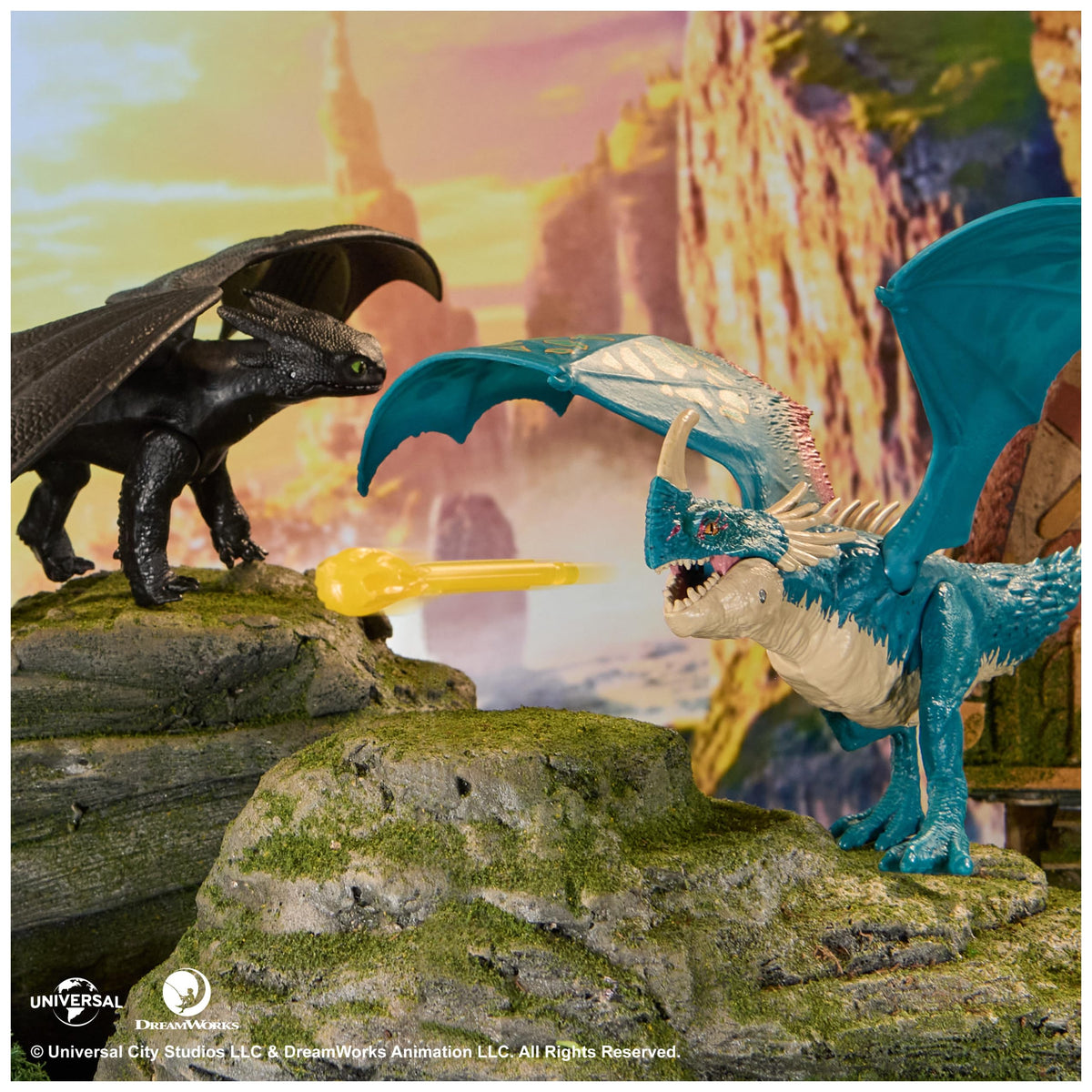 DreamWorks Dragons Battle Dragons Fire Blast Deadly Nadder 10-Inch Action Figure