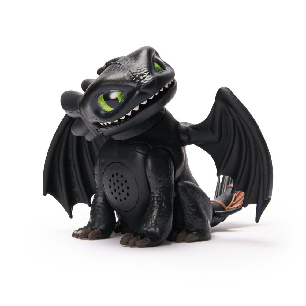 DreamWorks Dragons Toothless Roaring Minis – Interactive Dragon Toy with 25 Sounds for Kids 4+