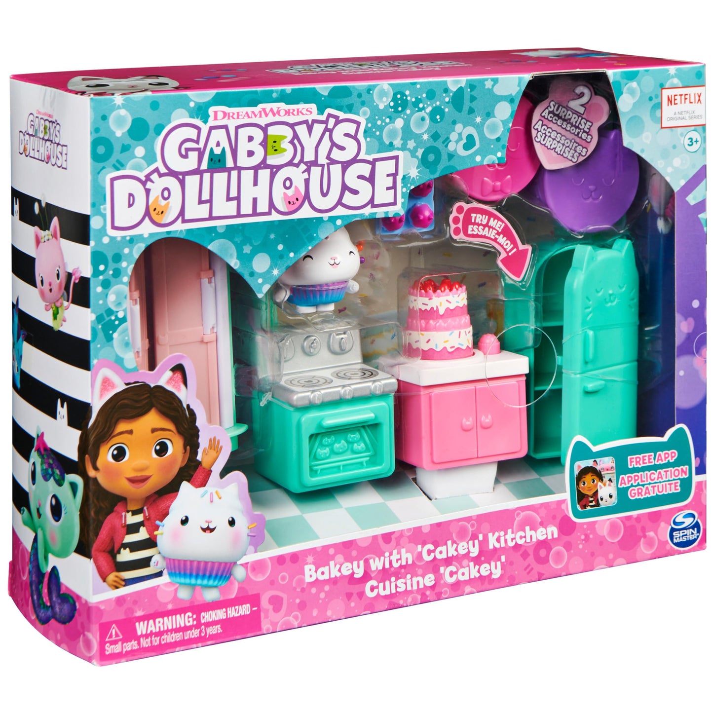 DreamWorks Gabby’s Dollhouse: Bakey with Cakey Kitchen Playset with Deliveries & Accessories