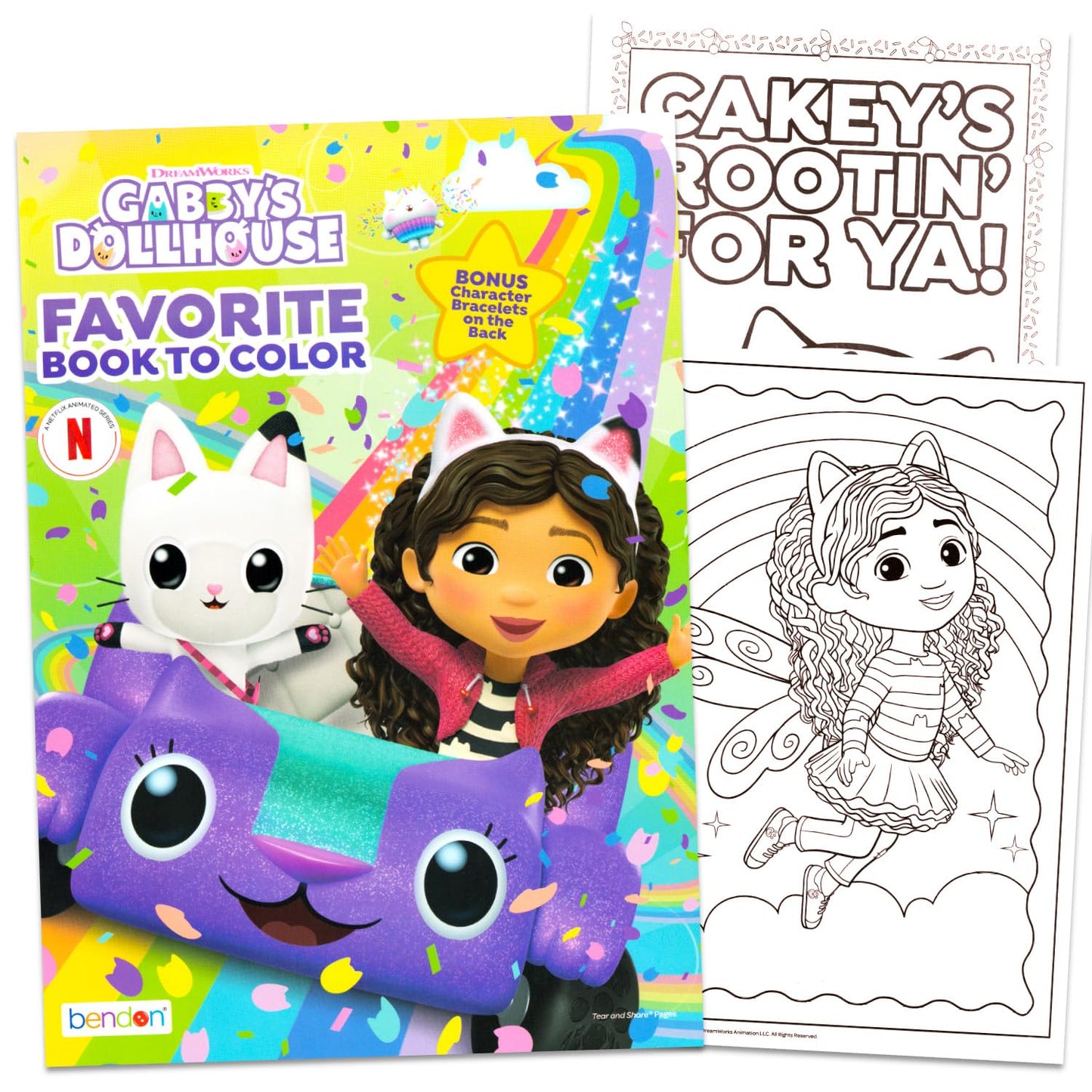 DreamWorks Gabby's Dollhouse Coloring & Activity Book Set – 32 Pages, Puzzles & More