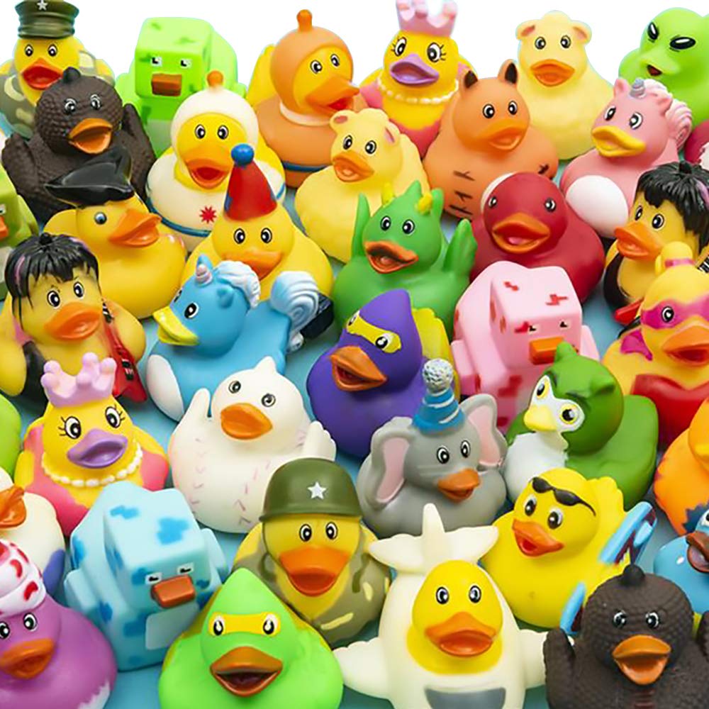 The Dreidel Company 12-Pack Rubber Duck Toys – Colorful Bath Time Fun for Kids