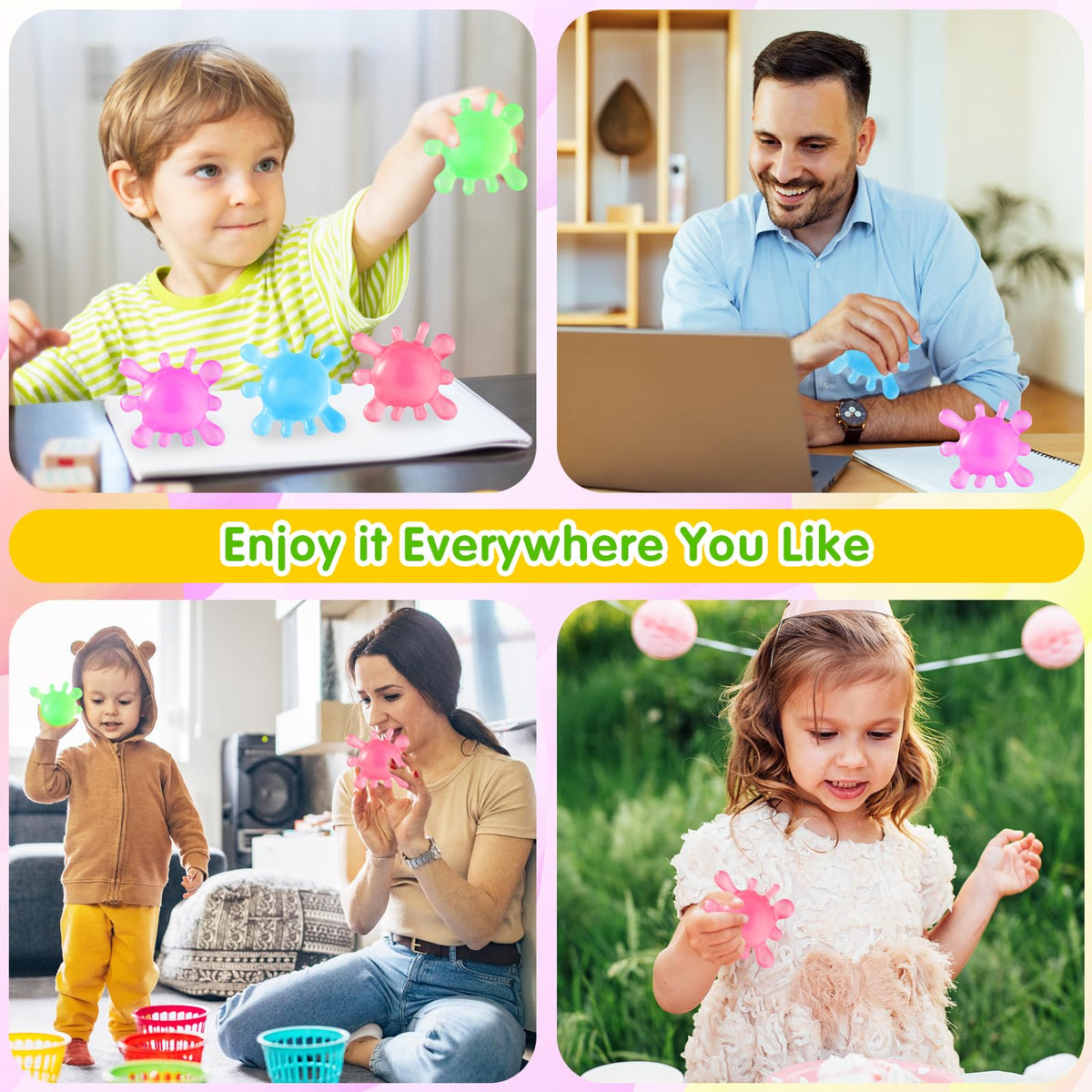 Drephere Fidget Toys – Stress Balls & Squishy Toys for Kids & Adults | Classroom Prizes & Sensory Fidgets
