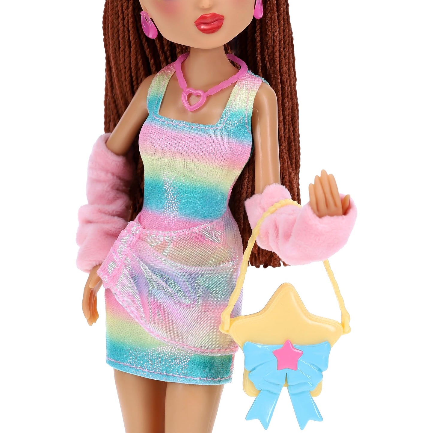 Dress To Impress Stardust Softie Fashion Doll – Sparkling Starry Outfit, Posing Articulation, Roblox DLC
