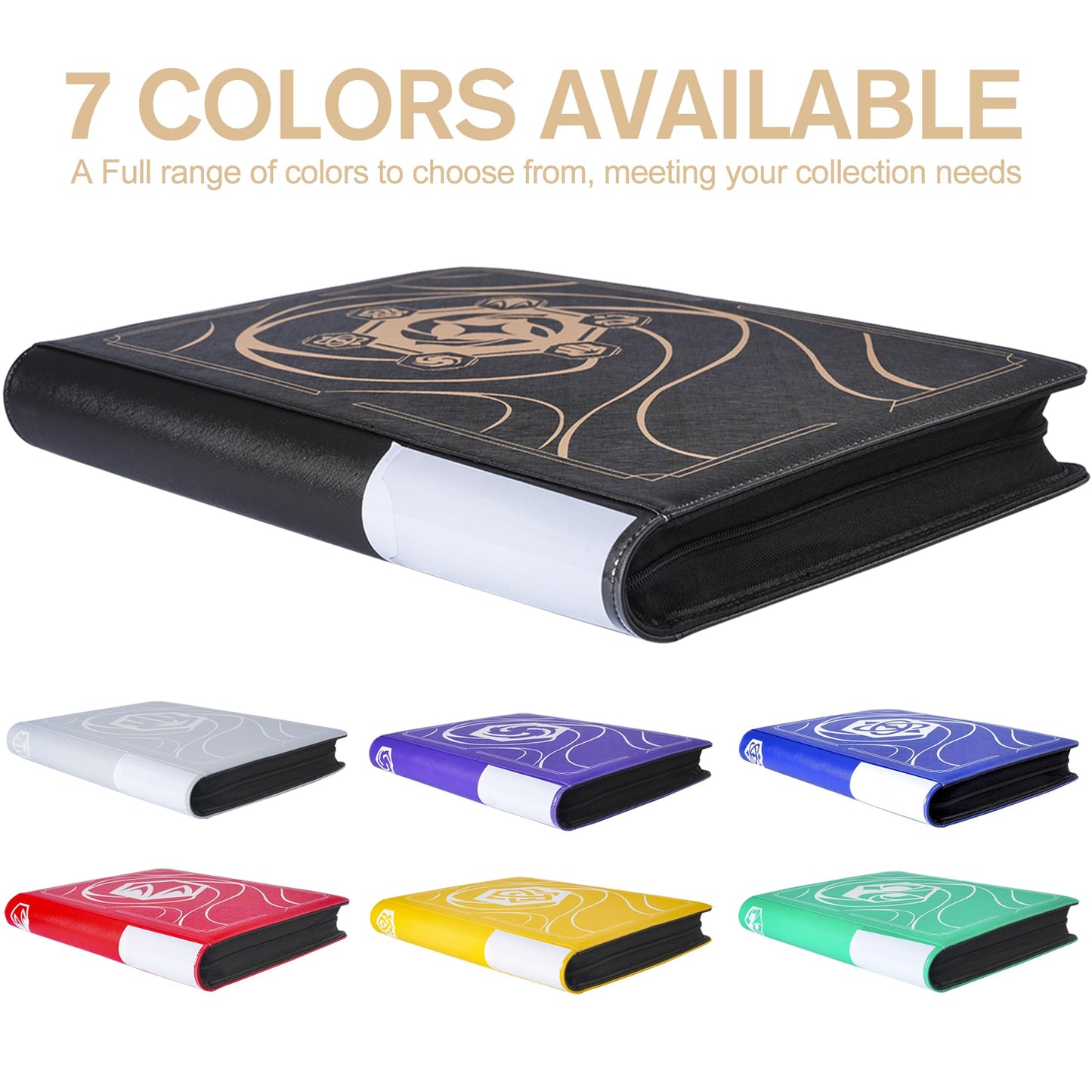 DRZERUI Lorcana Binder – 1024 Card, 16-Pocket Album (Classic Black)