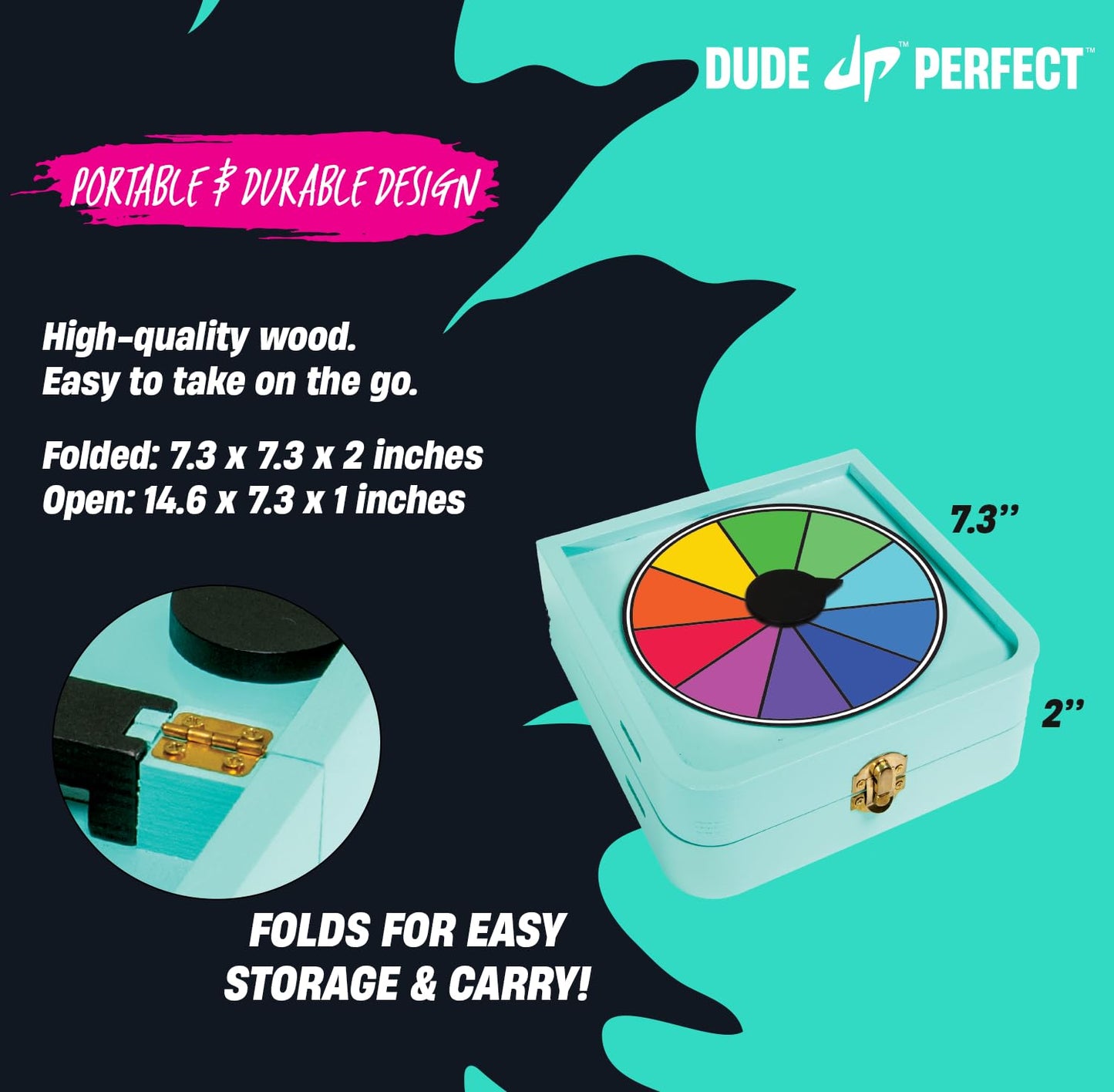 Dude Perfect Sling Puck & Checkers Game Set — Fast-Paced Family Fun