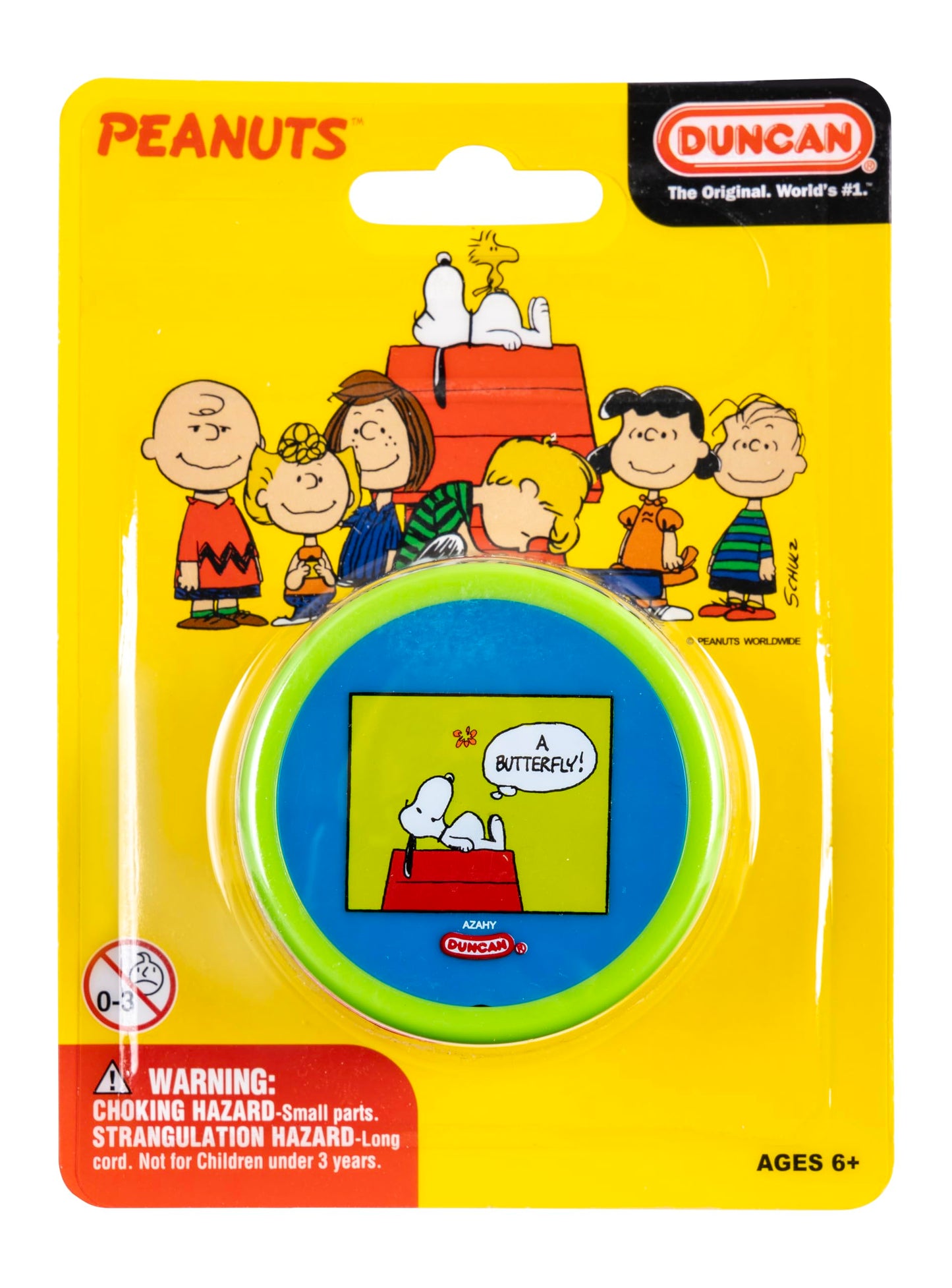 Duncan Butterfly Yo-Yo x Peanuts – Beginner Steel Axle Yo-Yo with String