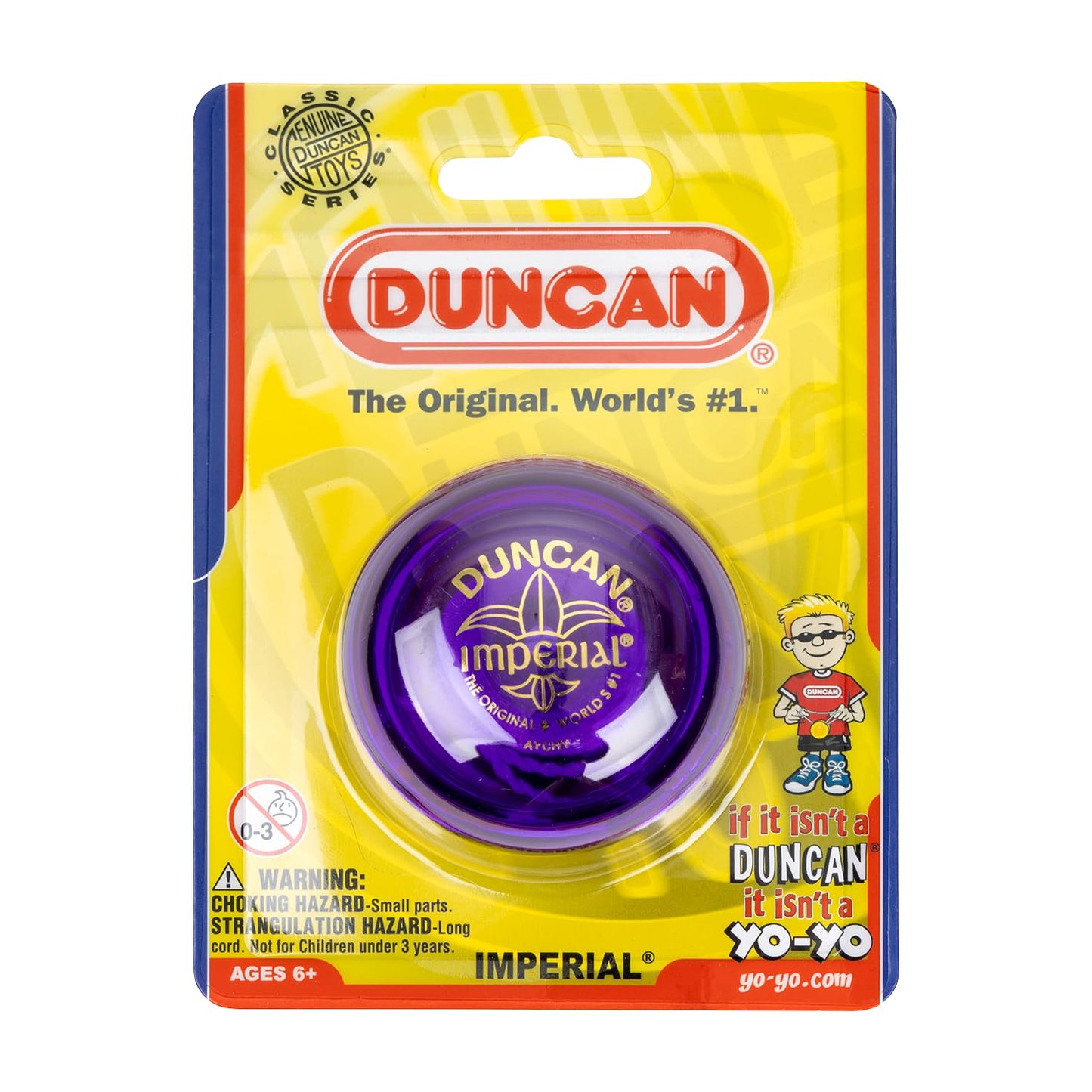 Duncan Imperial Yo-Yo – Beginner Steel-Axle Yo-Yo in Purple | Classic American Design