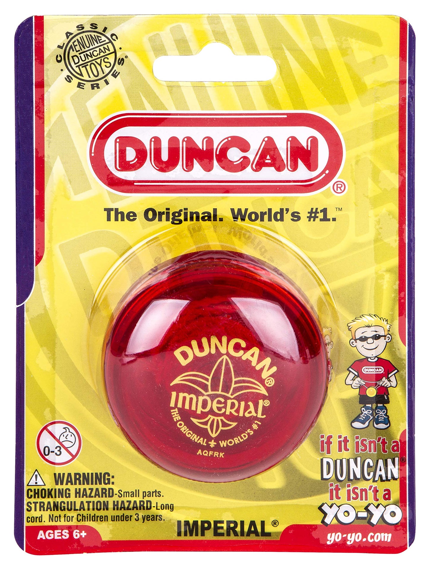 Duncan Imperial Yo-Yo – Beginner Steel-Axle Yo-Yo, Red