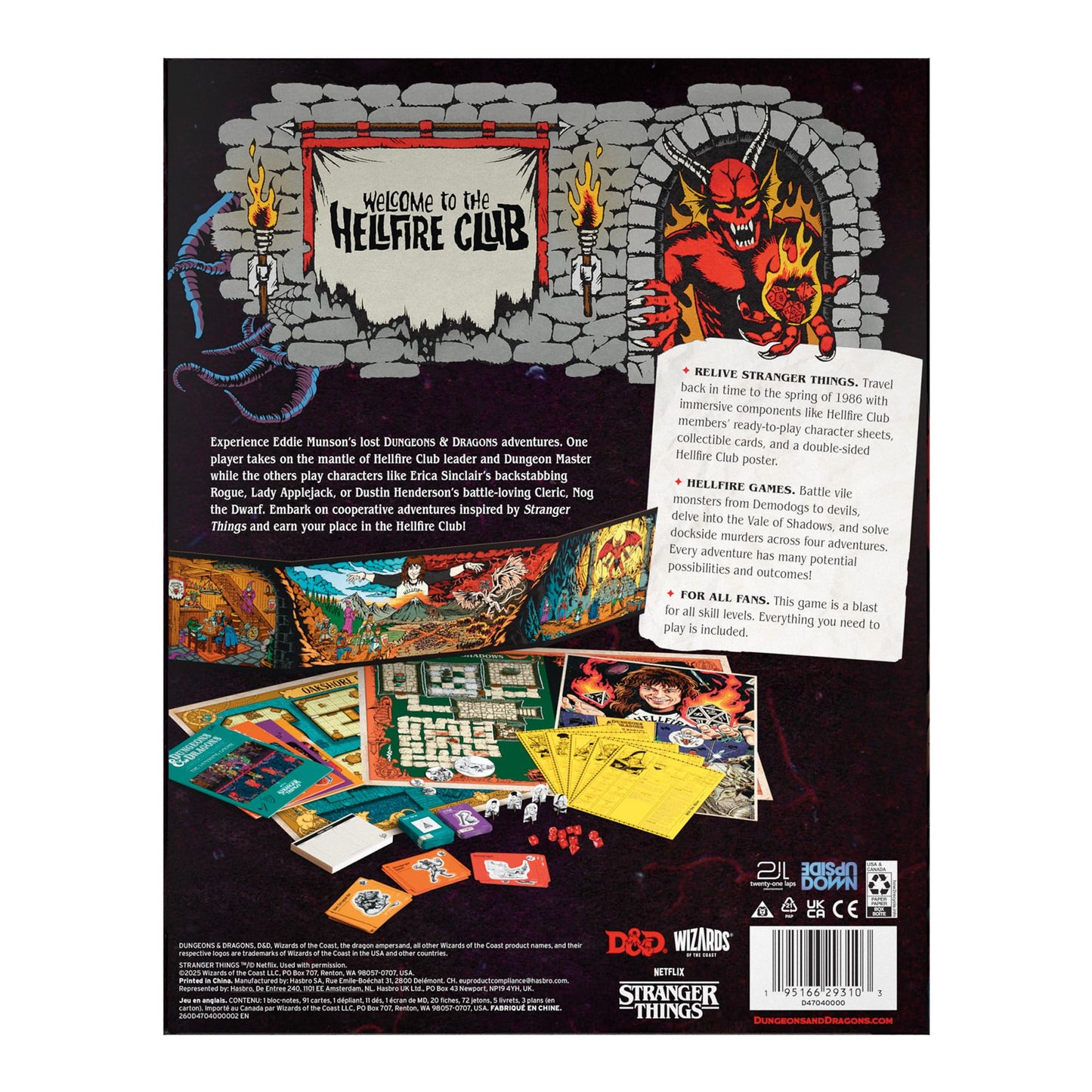 Stranger Things: Welcome to The Hellfire Club - Dungeons & Dragons Adventure Game (3-5 Players)