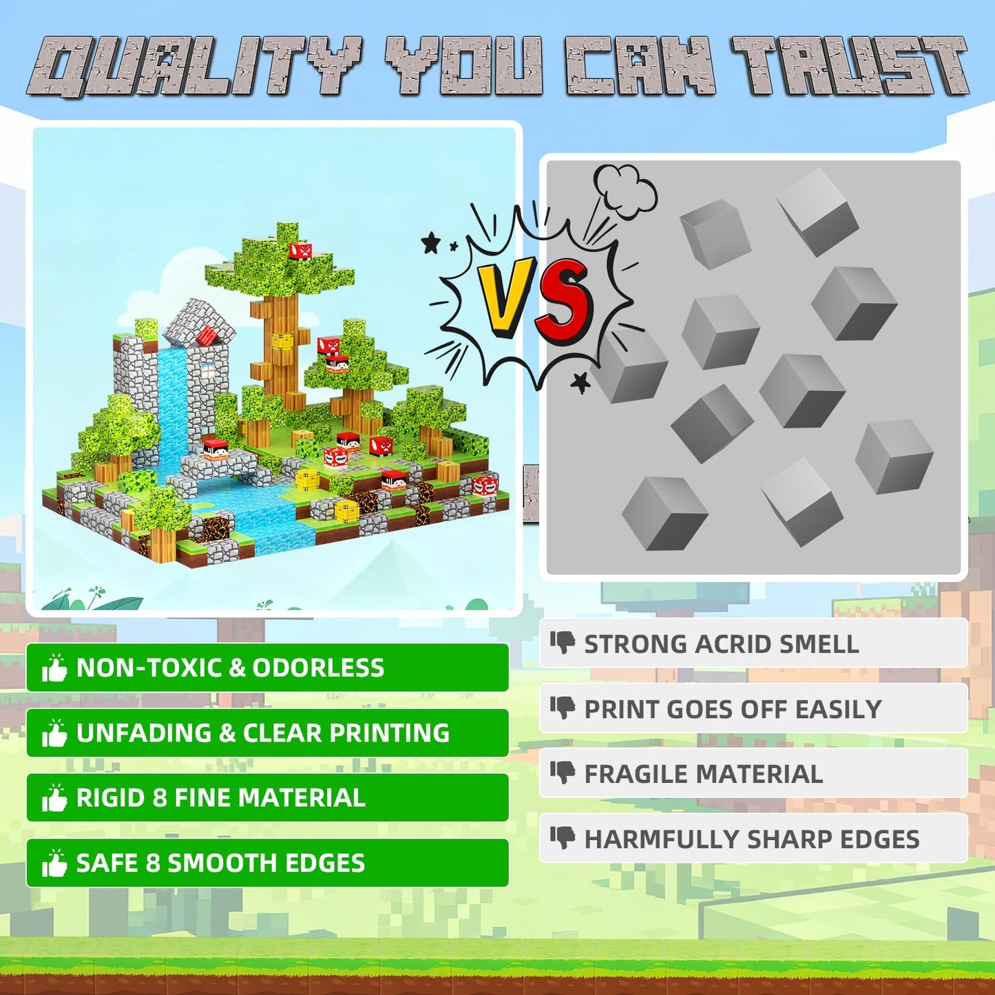 DUSH PACE 176 PCS Magnetic Blocks for Kids 4-8 | STEM Building Toys and Educational Tiles