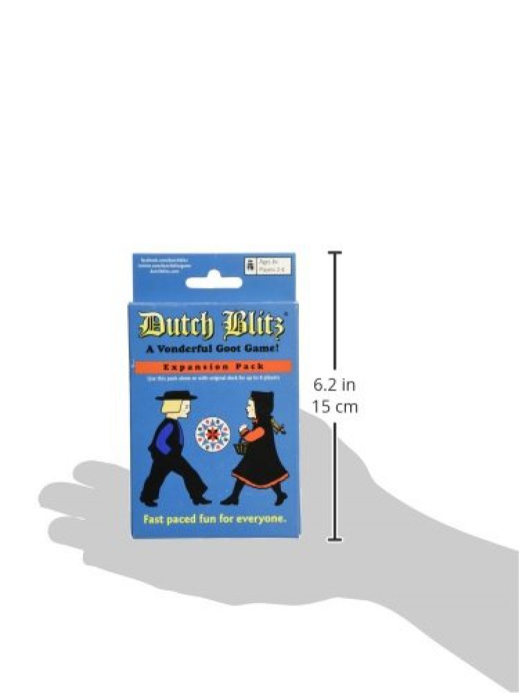 Dutch Blitz Blue Expansion Pack — Play 2-8 Players with 4 New Colors