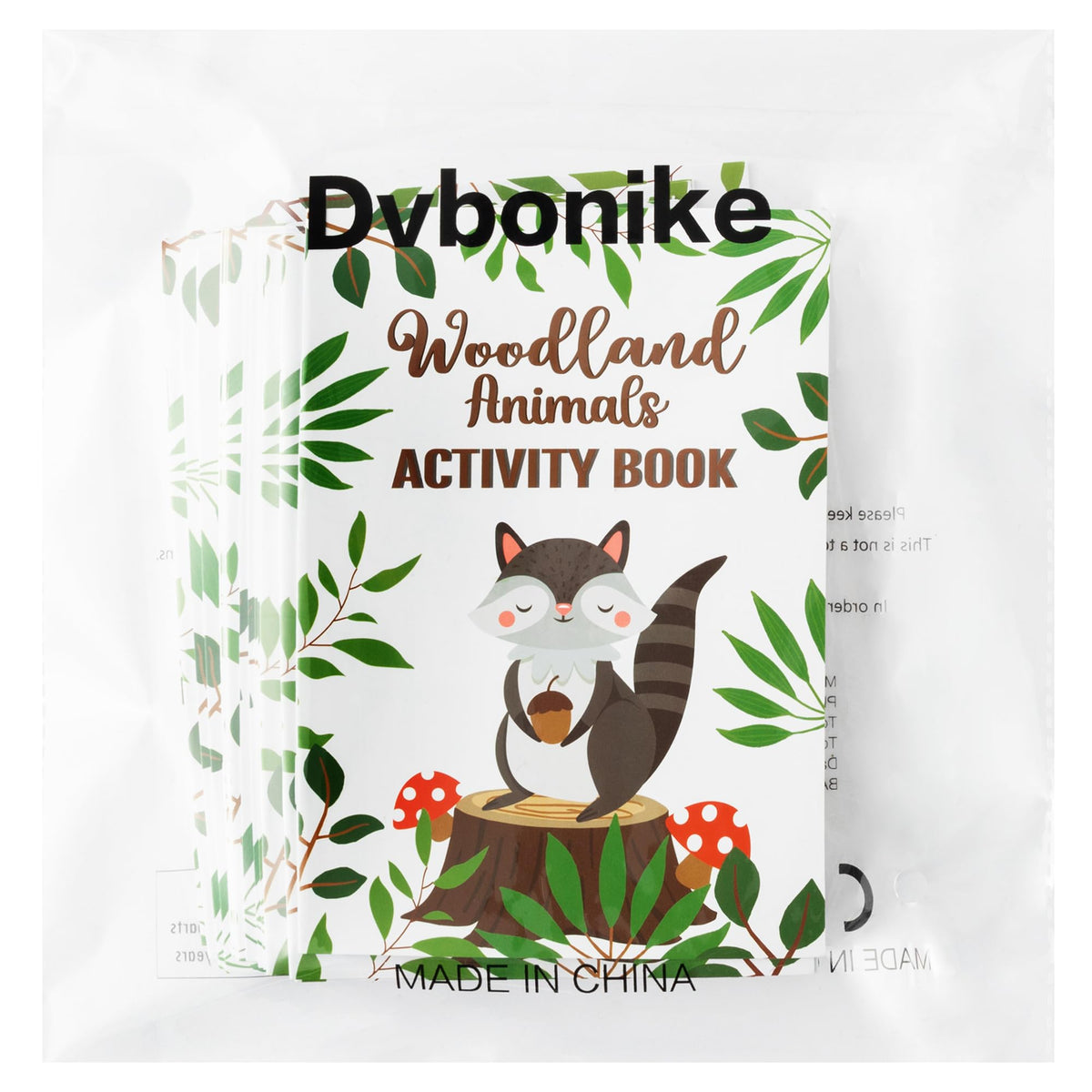 Dvbonike 24-Pack Woodland Animals Activity Books for Kids | Mini Coloring & Games