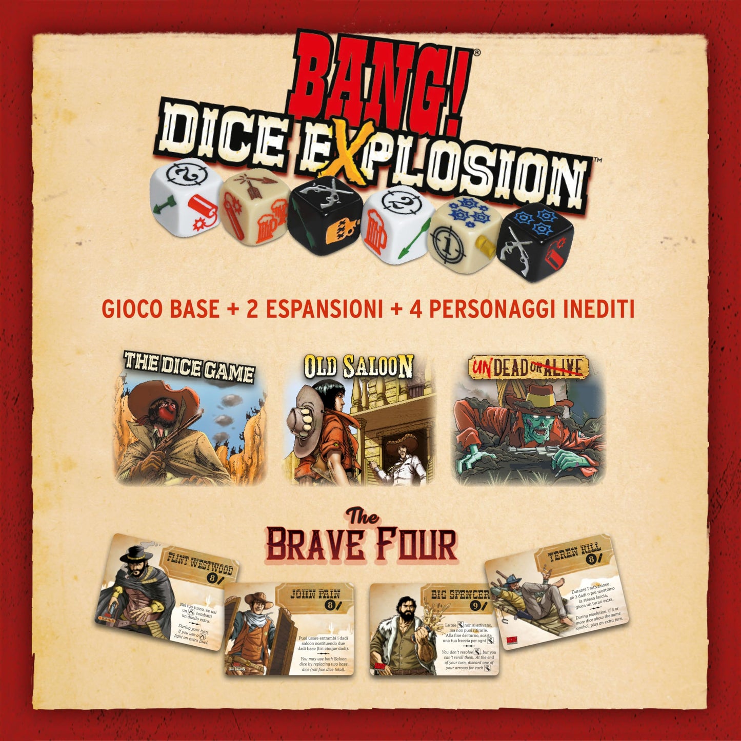 dV Giochi Bang Dice Explosion – The Dice Game for 3–8 Players (Ages 8+)