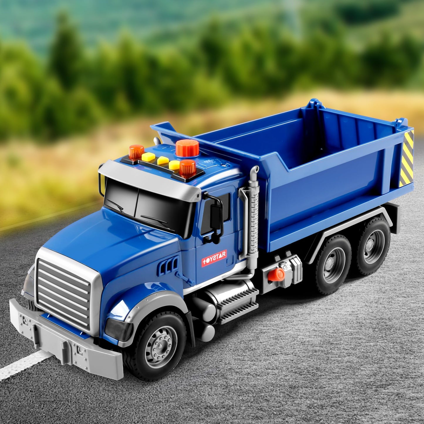 Dwi Dowellin Toddler Dump Truck with Lights & Sounds – Gift for Boys 3-5
