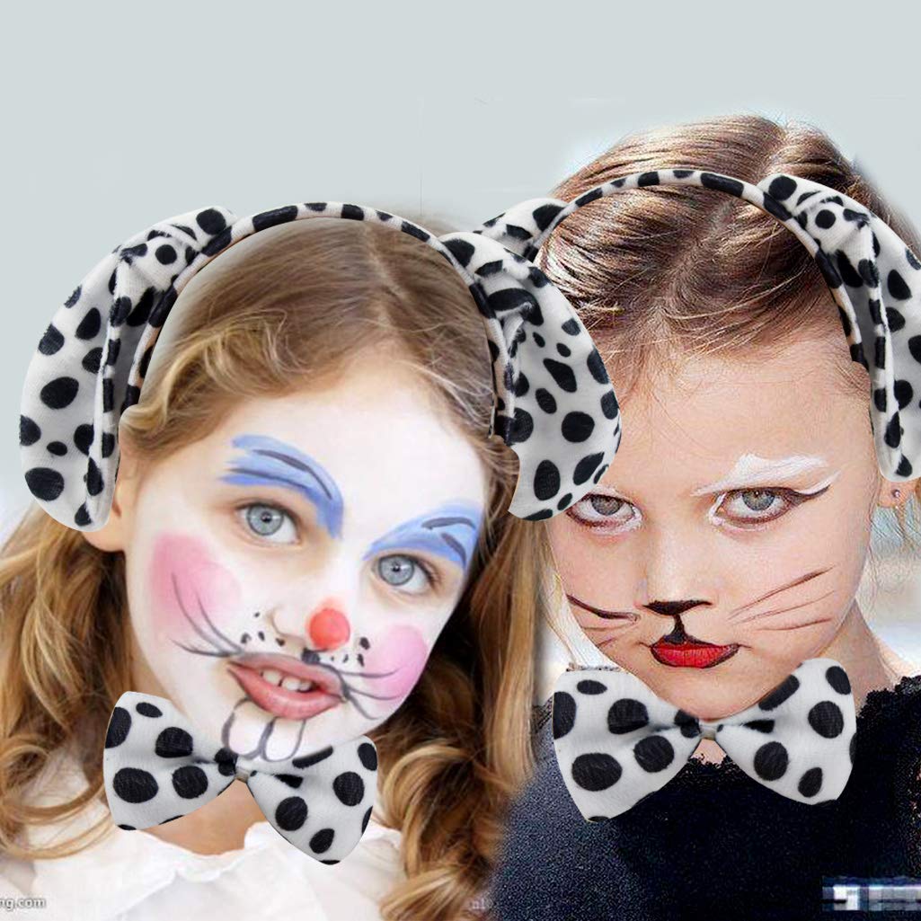Dxhycc Dalmatian Costume Set for Kids – Ears, Bowtie, Tail & Tutu