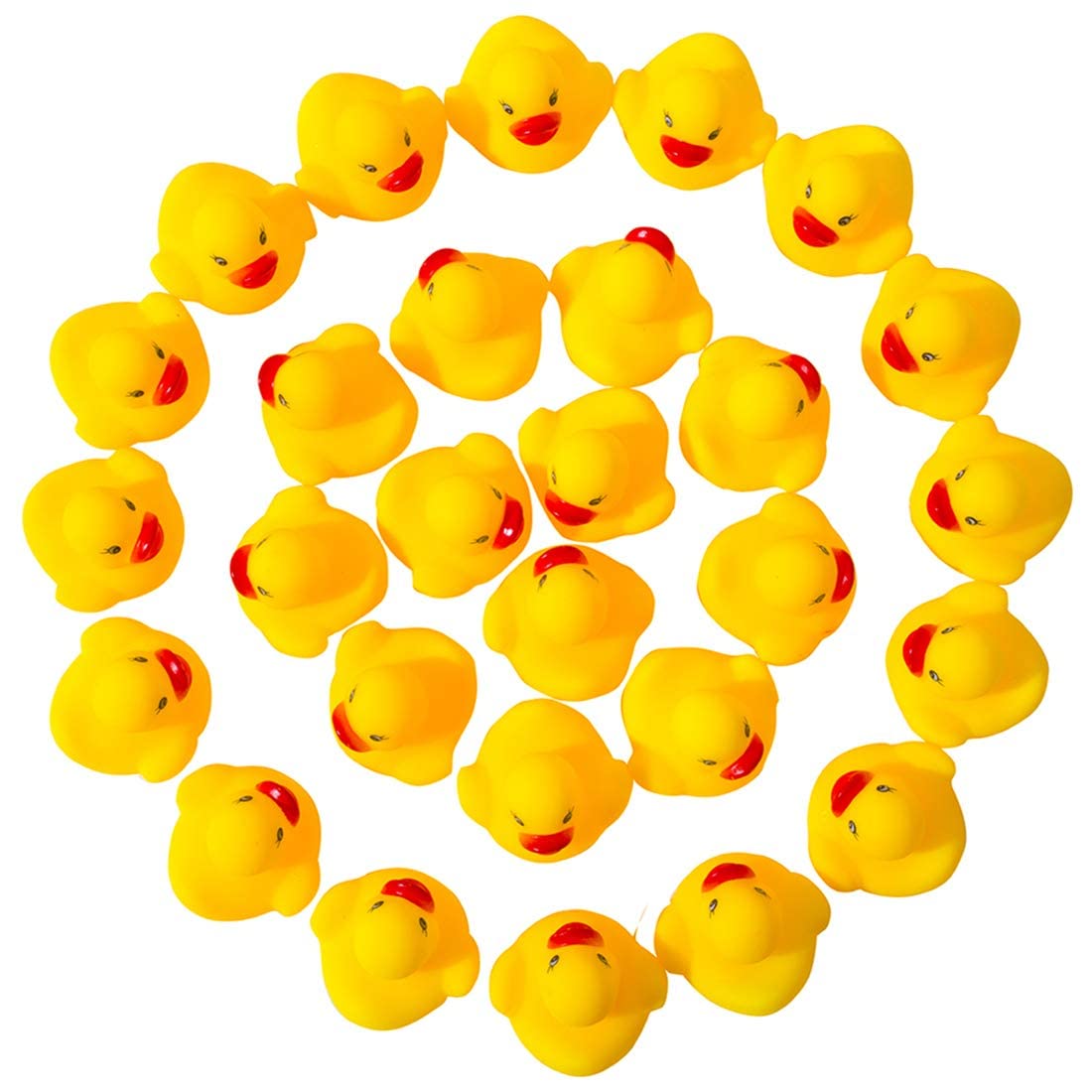 DZTIAN 51-Piece Float & Squeak Rubber Ducks Bath Toys for Kids