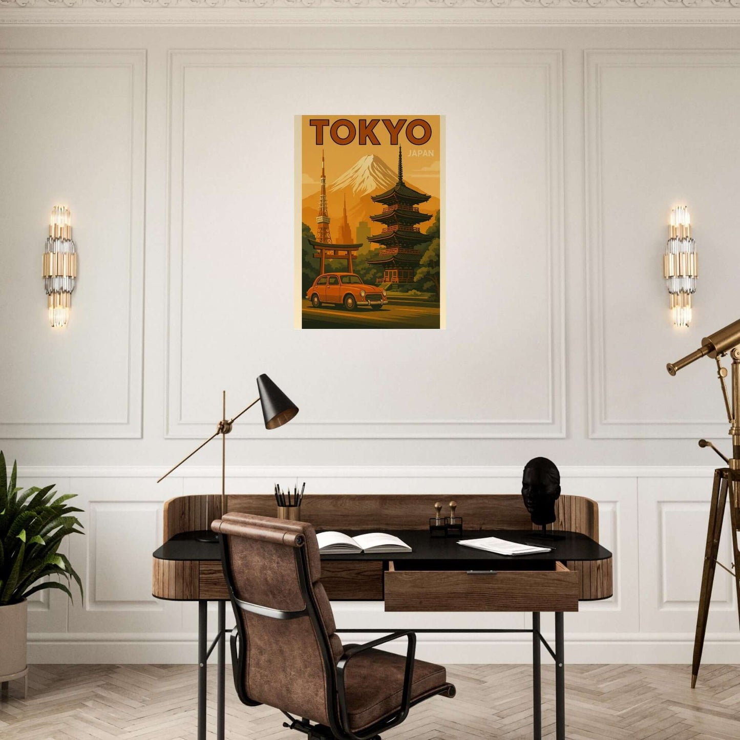 Vintage Tokyo Travel Poster