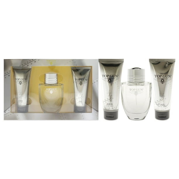 Top Gun Chevron Gift Set 100ml EDT + 100ml Shower Gel + 100ml Aftershave Balm Men's Fragrance