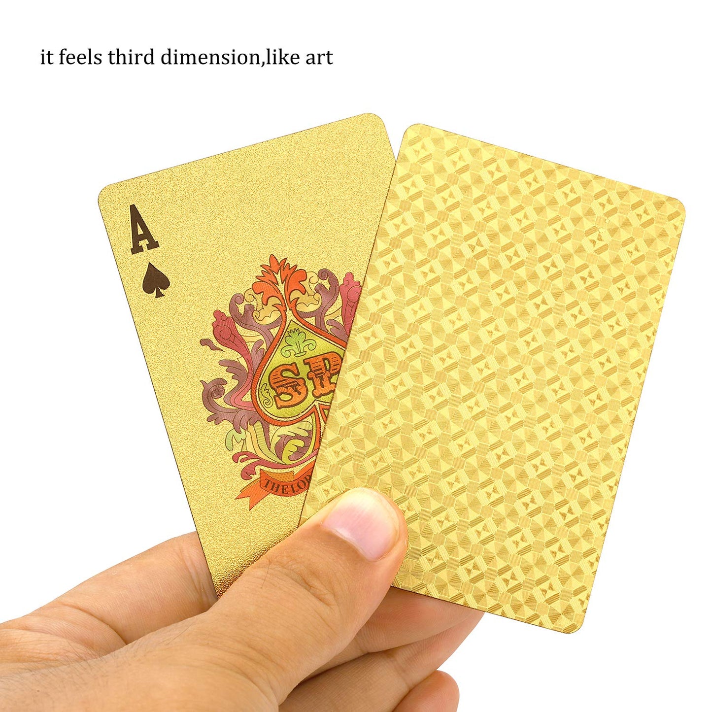 EAY Gold Waterproof Playing Cards – Durable Deck for Parties & Outdoor Games
