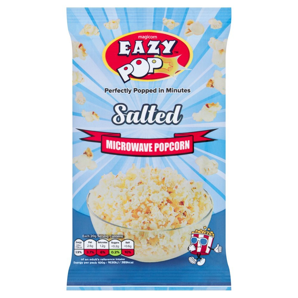 Eazy Pop Magicorn Salted Microwave Popcorn, 85g (Box of 16)