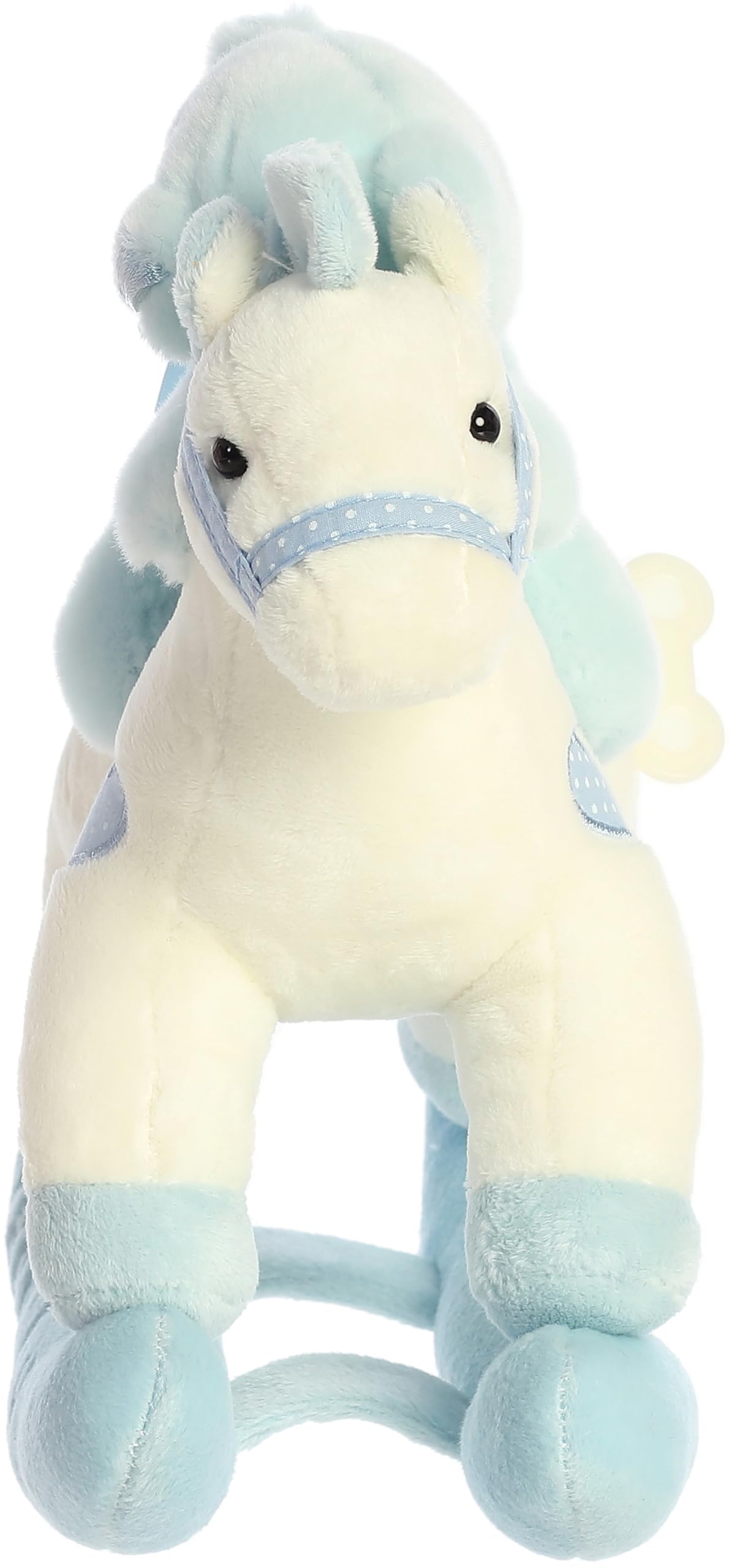 ebba Aurora Melodious Musicals Baby Boy Rocking Horse – 11in, Musical Plush