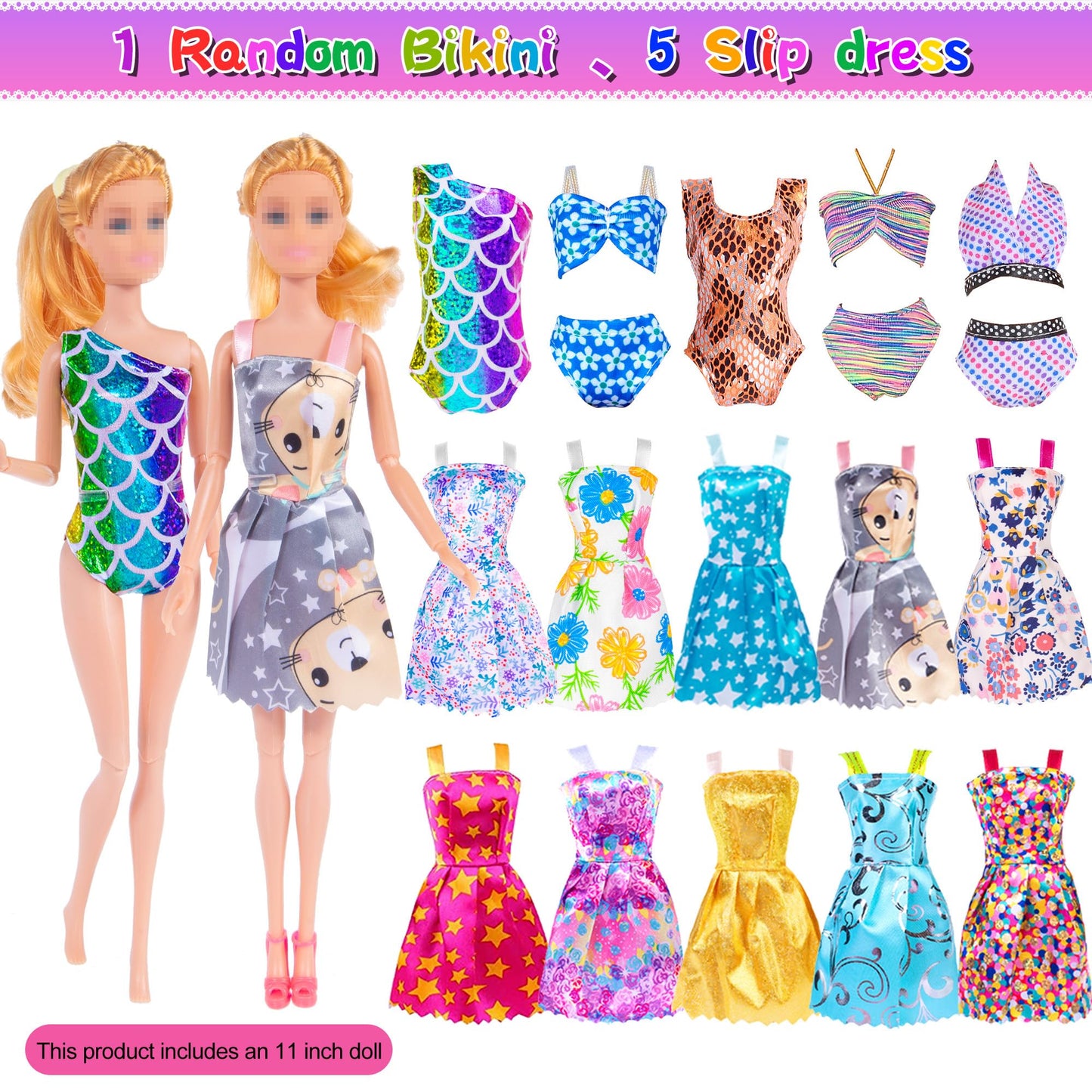 ebuddy 11.5-inch Doll Closet Playset – 101 Pcs with Wardrobe, Shoes Rack & 12 Looks