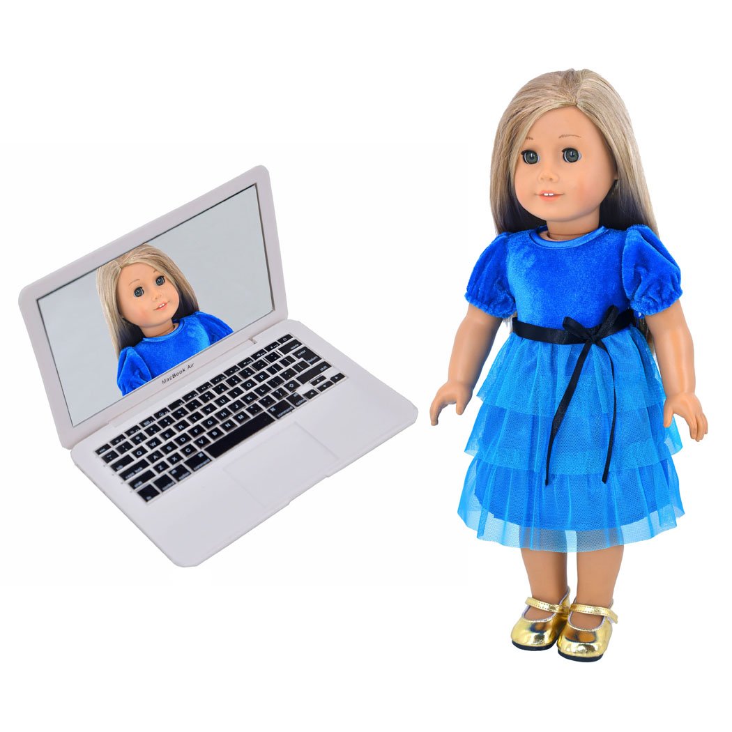 ebuddy Mini Dollhouse Cat Laptop Mirror White – Tiny Pet Desk Accessory