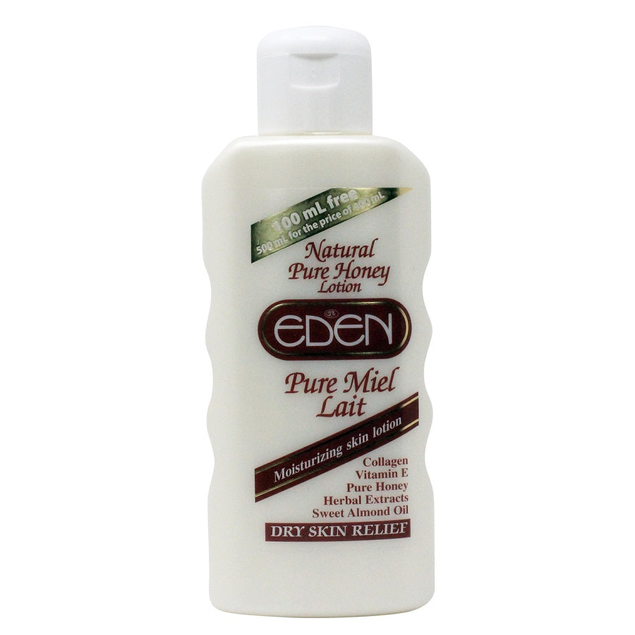 Eden Natural Pure Honey Lotion Deeply Hydrating & Nourishing for All Skin Types 400ml/13.53 oz
