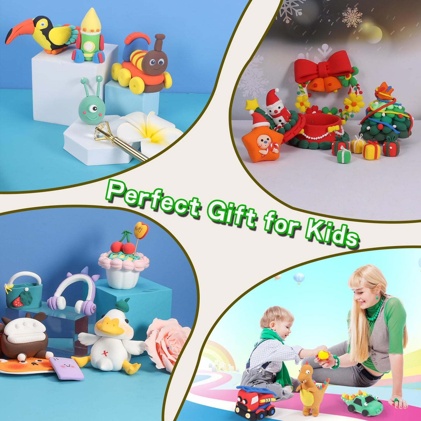 EDIFON Air Dry Clay Kit: 36 Colors & Tools, Ultra-Light, Safe for Kids