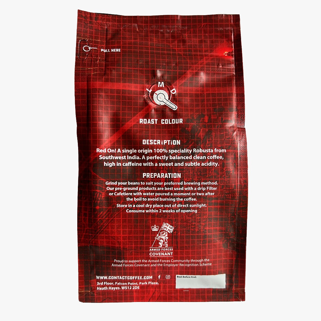 Red On! High-Caffeine Coffee