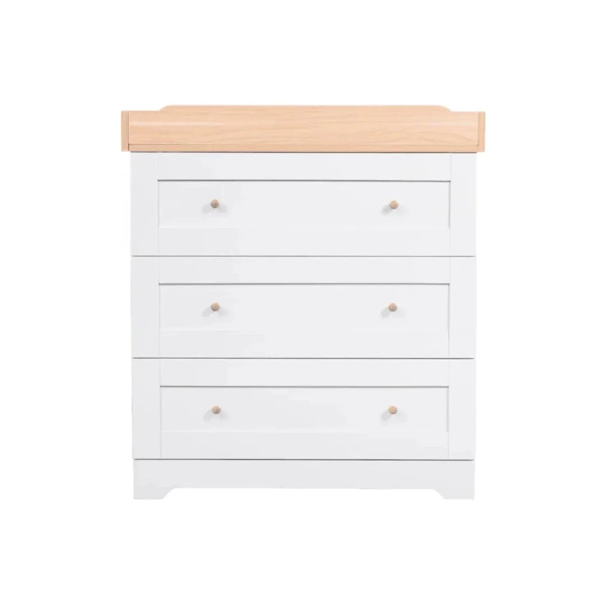Tutti Bambini Malmo Cot Bed with Rio 2 pcs Furniture Set - Dove Grey/Honey Oak