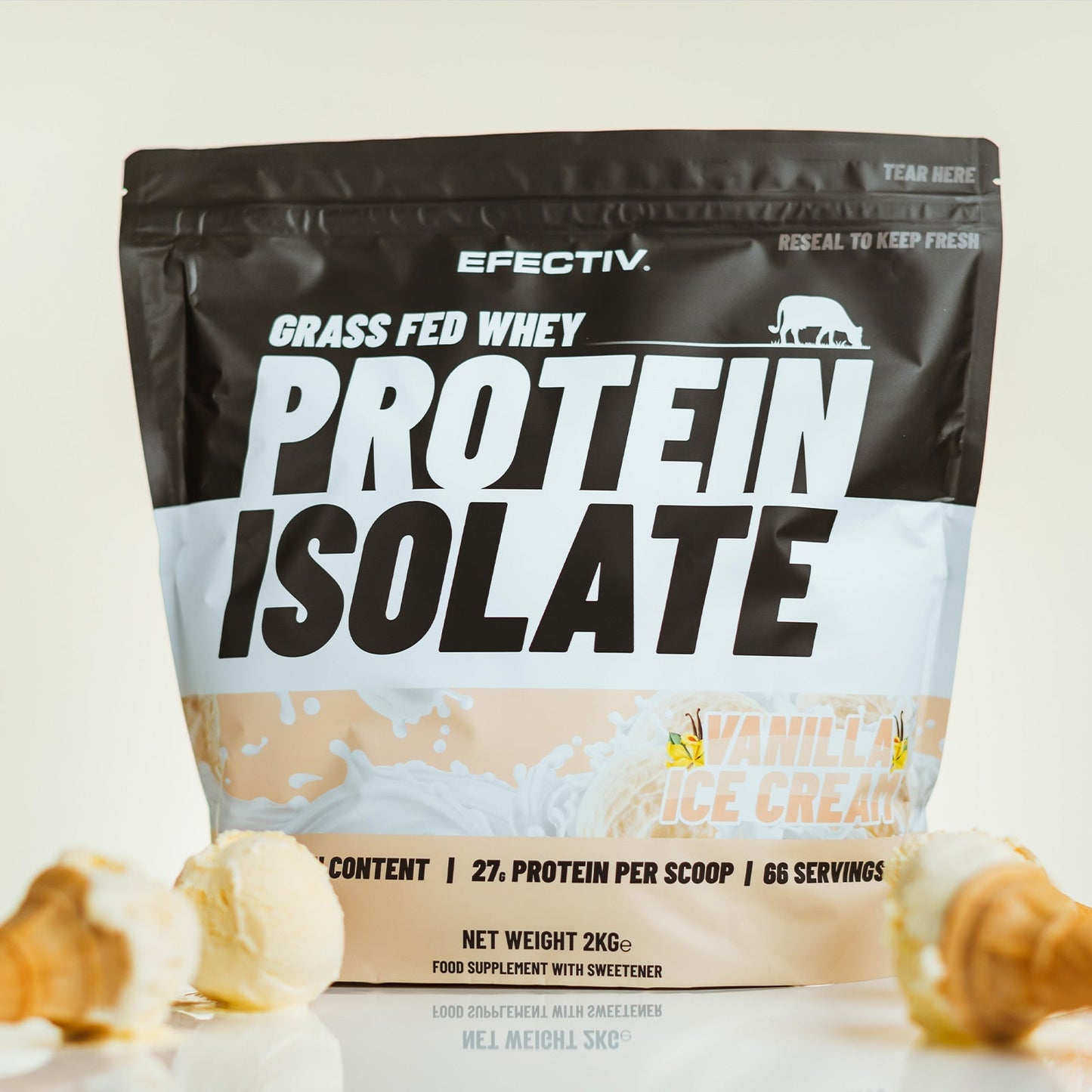 Efectiv Nutrition Grass Fed Whey Protein Isolate 2kg