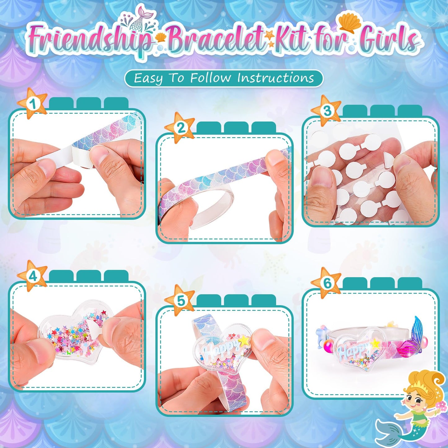 Eichhoo Friendship Bracelet Making Kit for Girls – Creative Jewelry Craft (Ages 5–12)