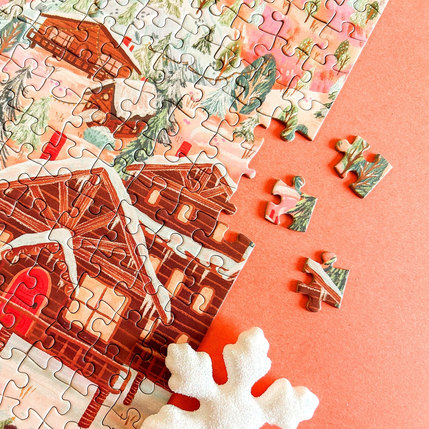 Elena Essex 1000-Piece Christmas Puzzle – Alpine Holiday Landscape | Eco-Friendly Jigsaw