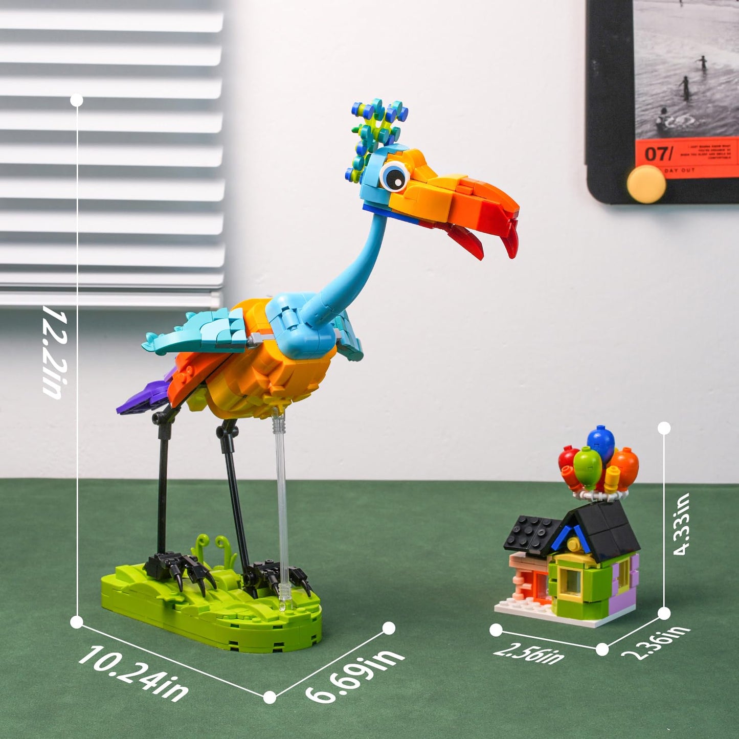 ENJBRICK Kevin Bird Up House Building Set – 602 Pieces, LEGO-Compatible, Gift for Ages 8-14