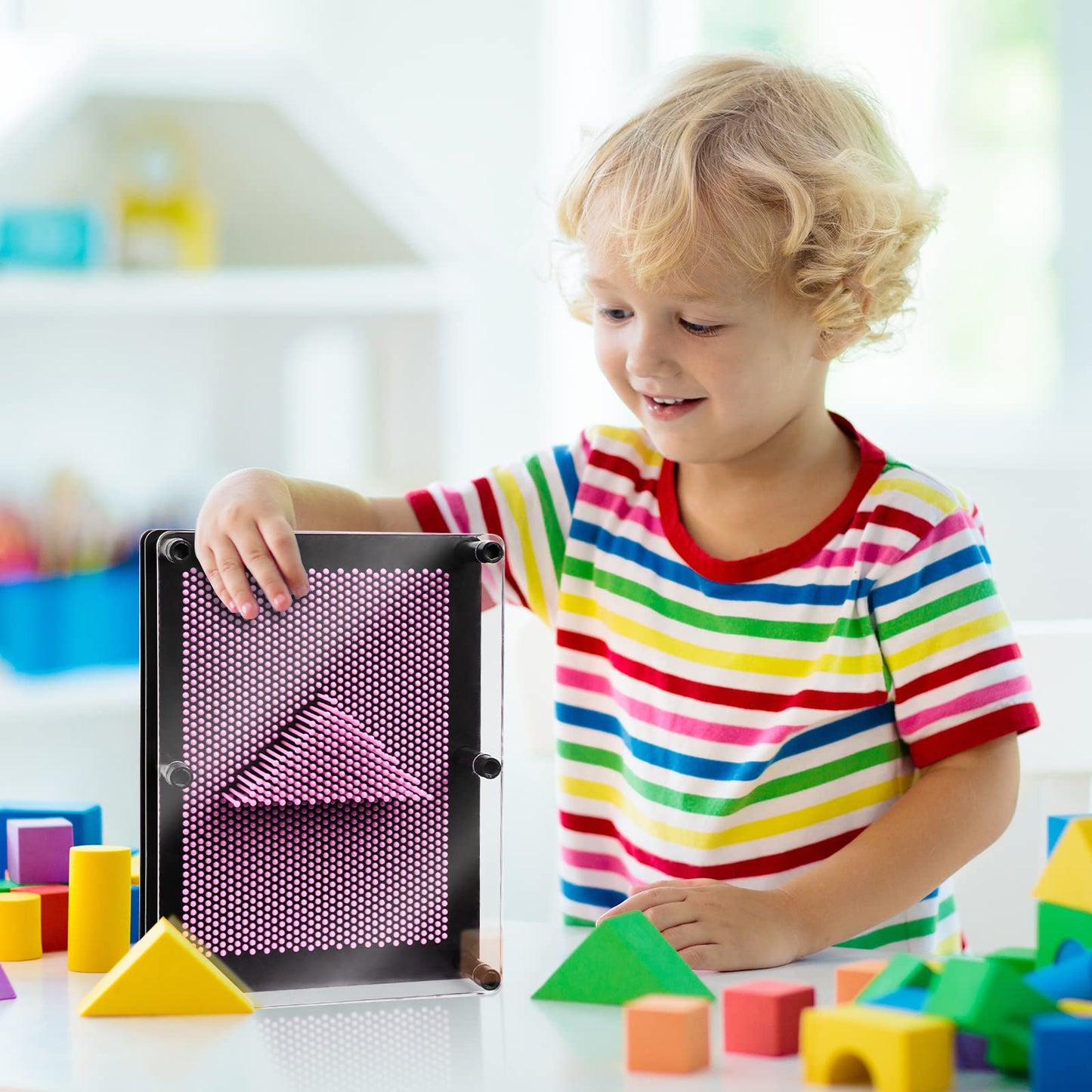 ENJSD 3D Pin Art Toy – Creative Pin Art Board for Kids 3–12