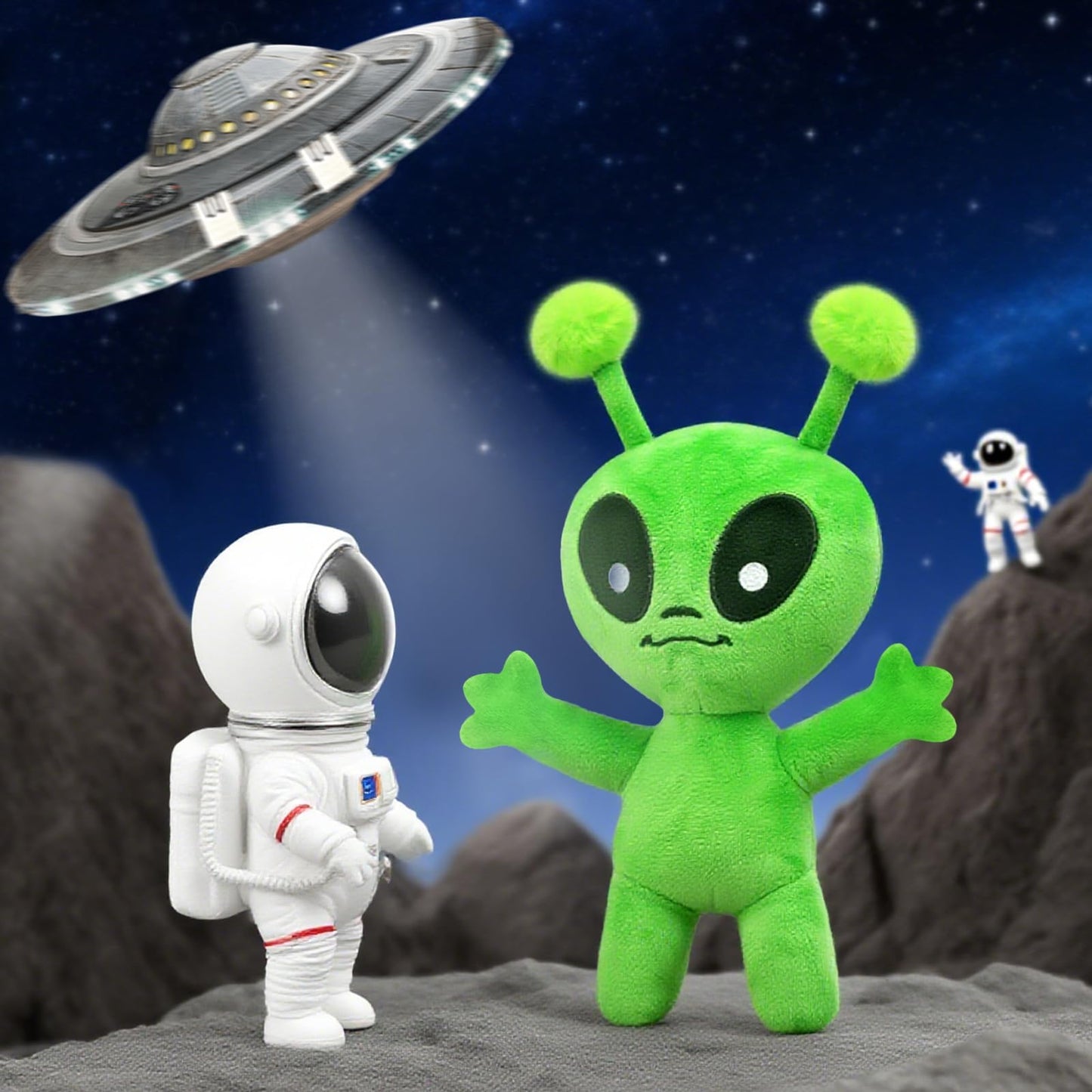 Entallor 12-Inch Alien Plush Toy – Soft Green Plush Doll for Play, Travel & Decor