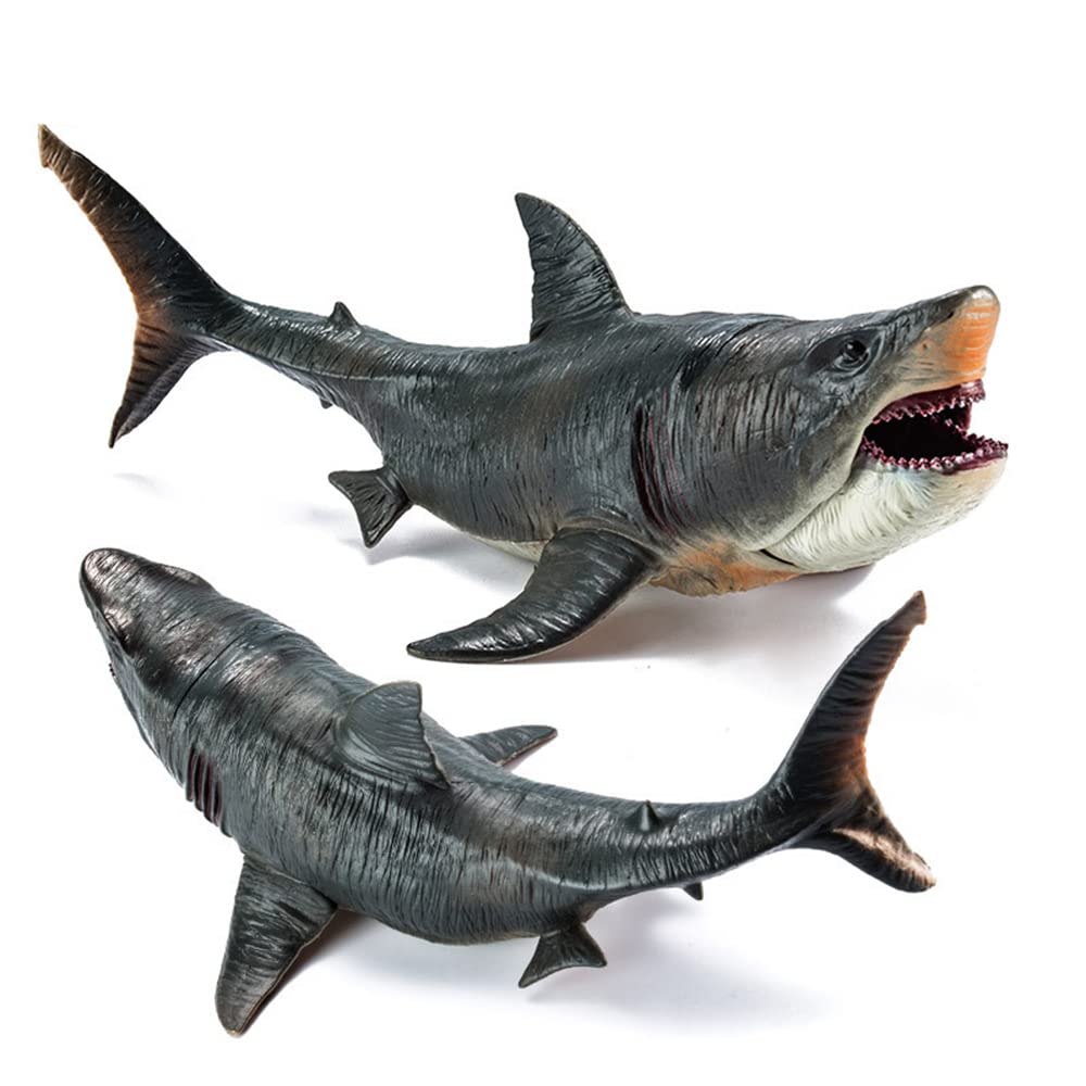 EOIVSH Large Megalodon Shark Toy – Realistic Ocean Figure for Play, Bath, and Cake Topper