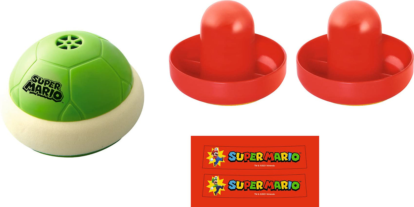Epoch Games Super Mario Hover Shell Strike 7397 – Arcade-Style Two-Player Air Hockey Toy