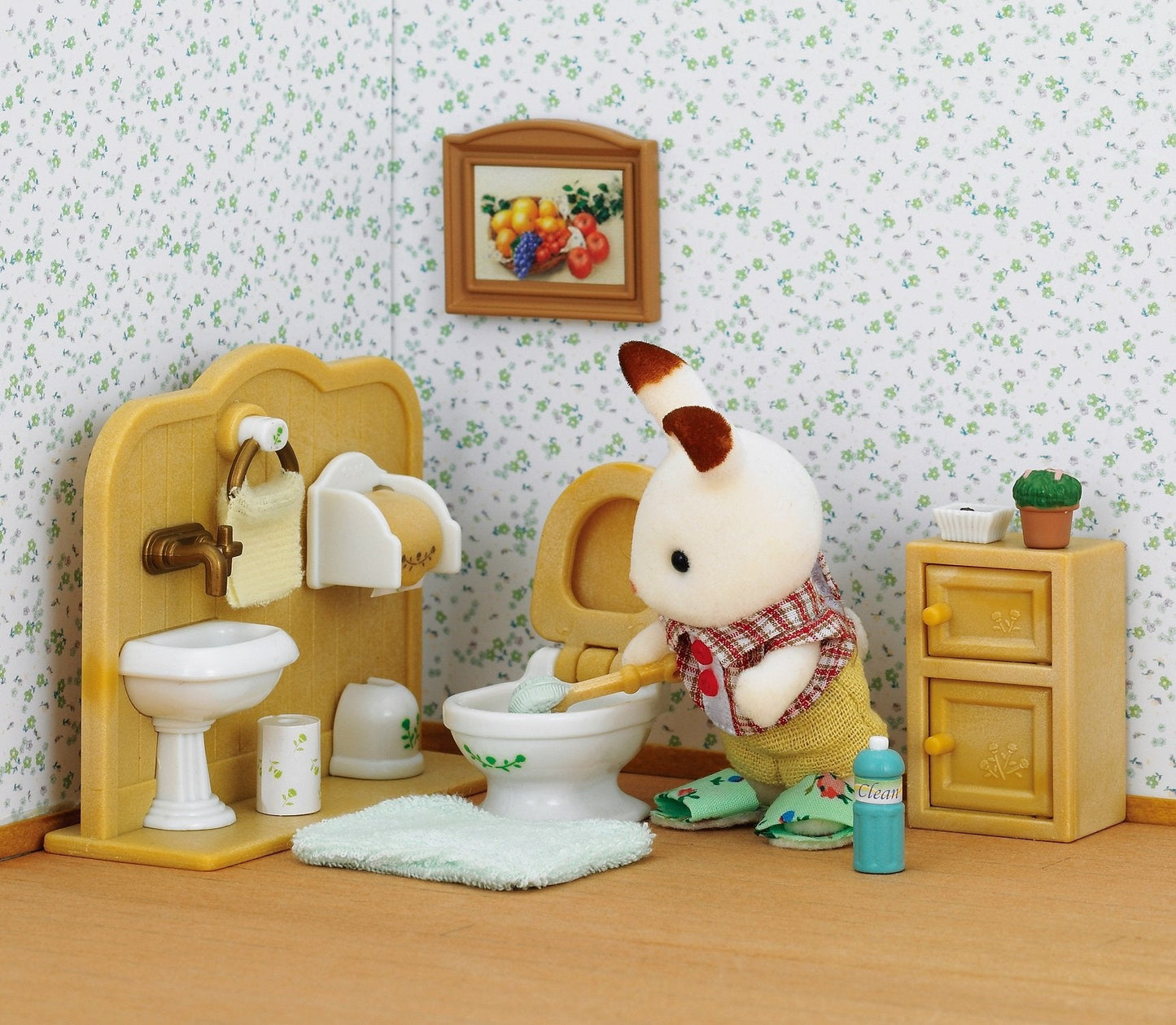 Epoch Sylvanian Families DF-09 Boy Chocolate Rabbit Furniture Set