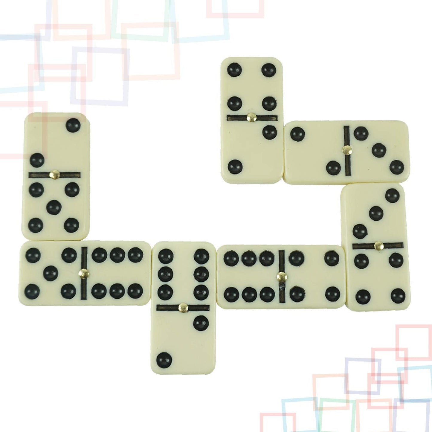 ERLLE Dominoes Set – Premium 28-Piece Double Six with Wooden Case
