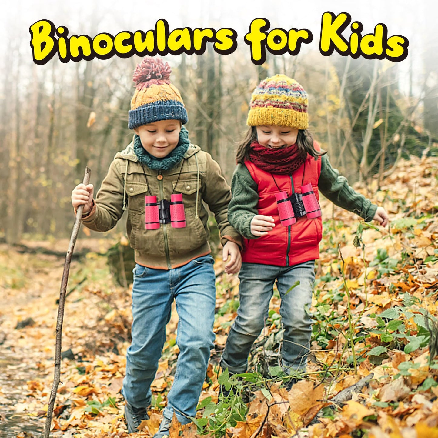 ESSENSON Kids Binoculars 4x30 | Lightweight Outdoor Toy for Ages 3-12